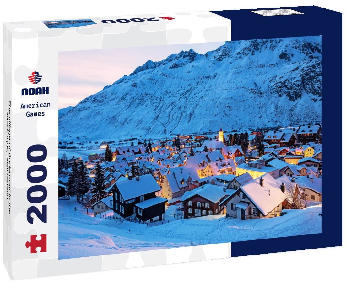The village of Andermatt in the Swiss Alps, Switzerland 2000pc Puzzle