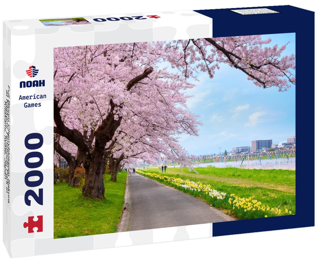 Full Bloom Cherryblossom Sakura at Kitakami Tenshochi Park in Kitakami, Iwate, Japan 2000pc Puzzle