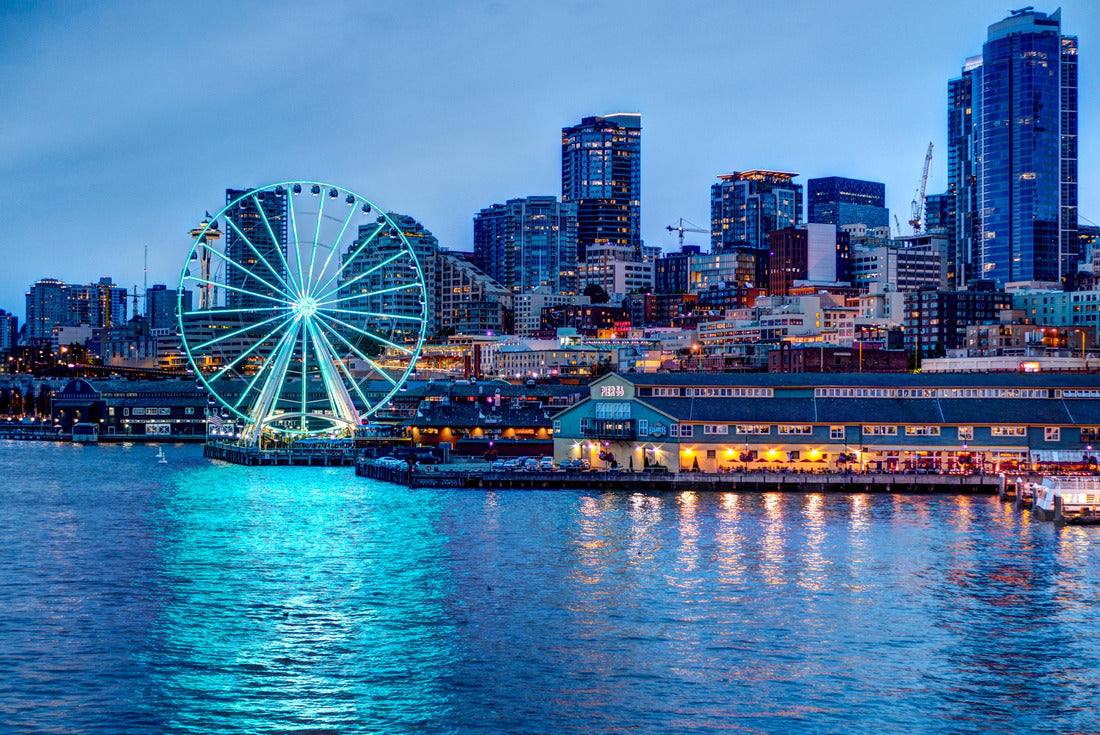 A blue evening on the ferry near Pier 55 in Seattle, WA 2000pc Puzzle