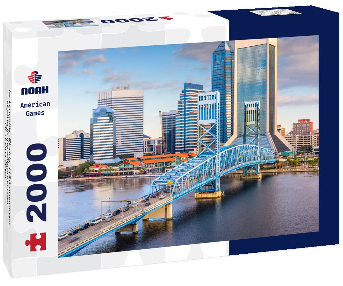 Jacksonville, Florida, USA downtown skyline in the afternoon over St. Johns River 2000pc Puzzle