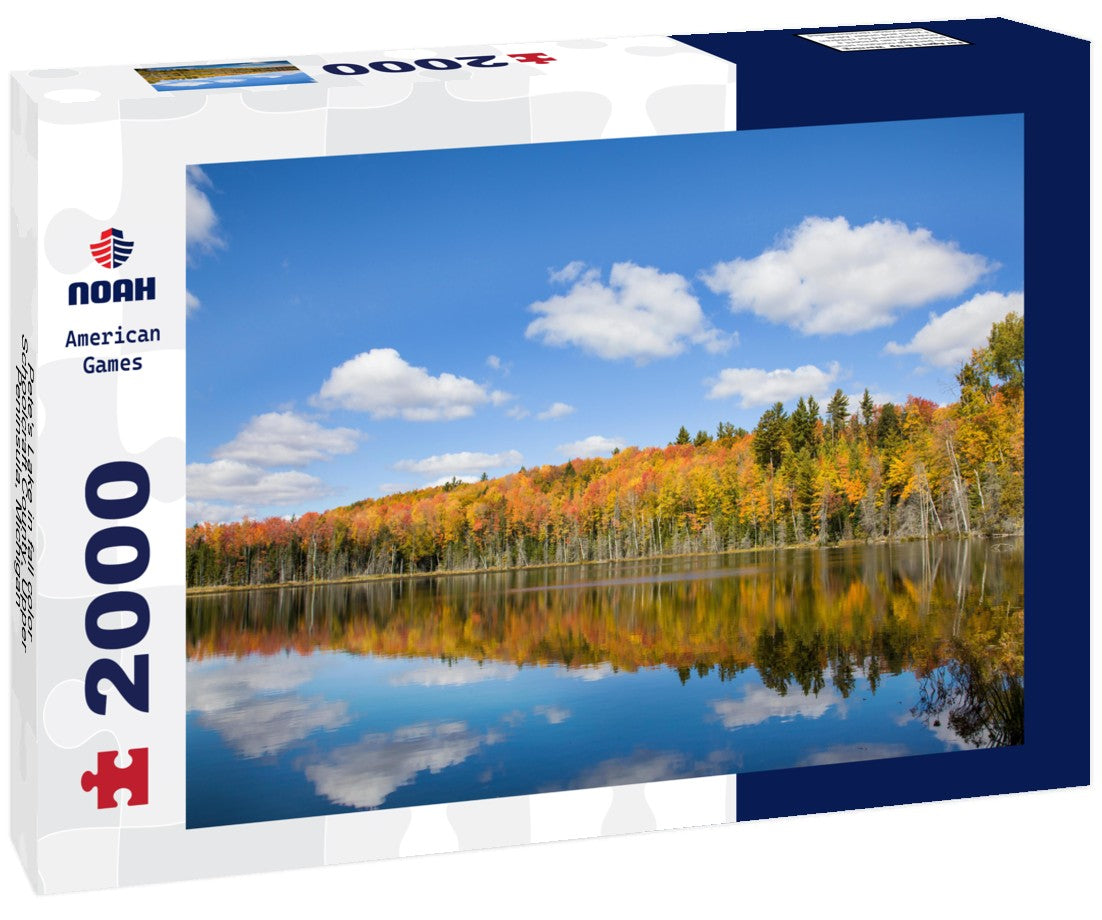 Pete's Lake in fall color Schoolcraft County, Upper Peninsula, Michigan 2000pc Puzzle