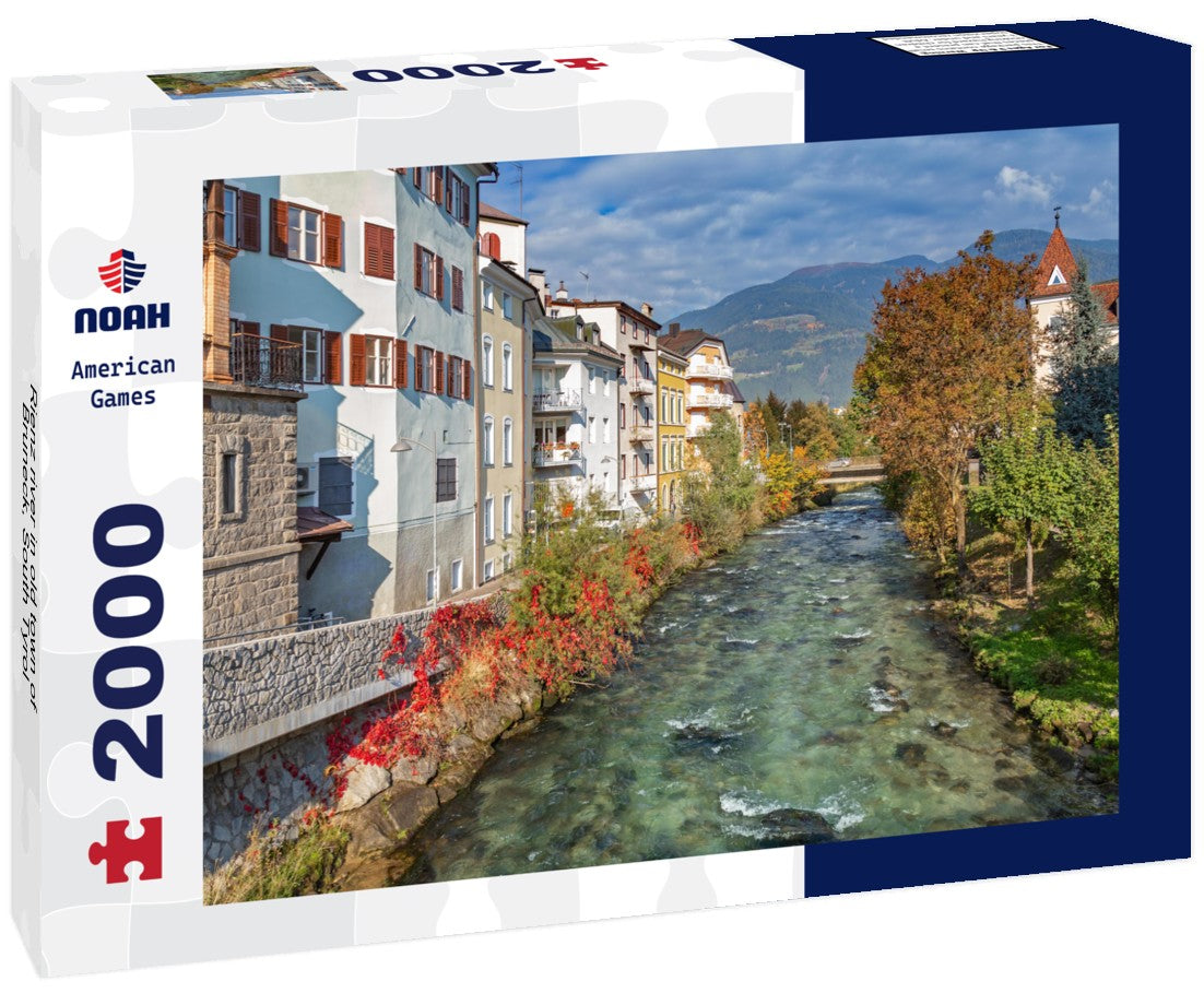 Rienz river in old town of Bruneck, South Tyrol 2000pc Puzzle
