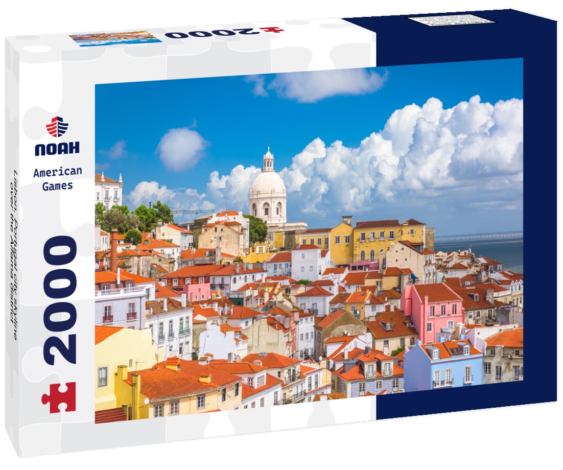 Lisbon, Portugal city skyline over the Alfama district 2000pc Puzzle