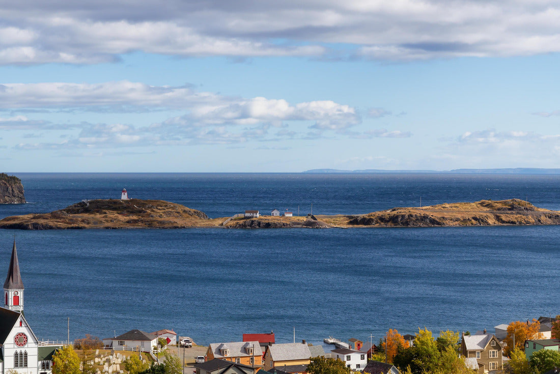 Noah Jigsaw Puzzle Aerial panoramic view of a small town on the Atlantic Ocean Coast during a sunny day. Taken in Trinity, Newfoundland and Labrador, Canada 2000 pieces