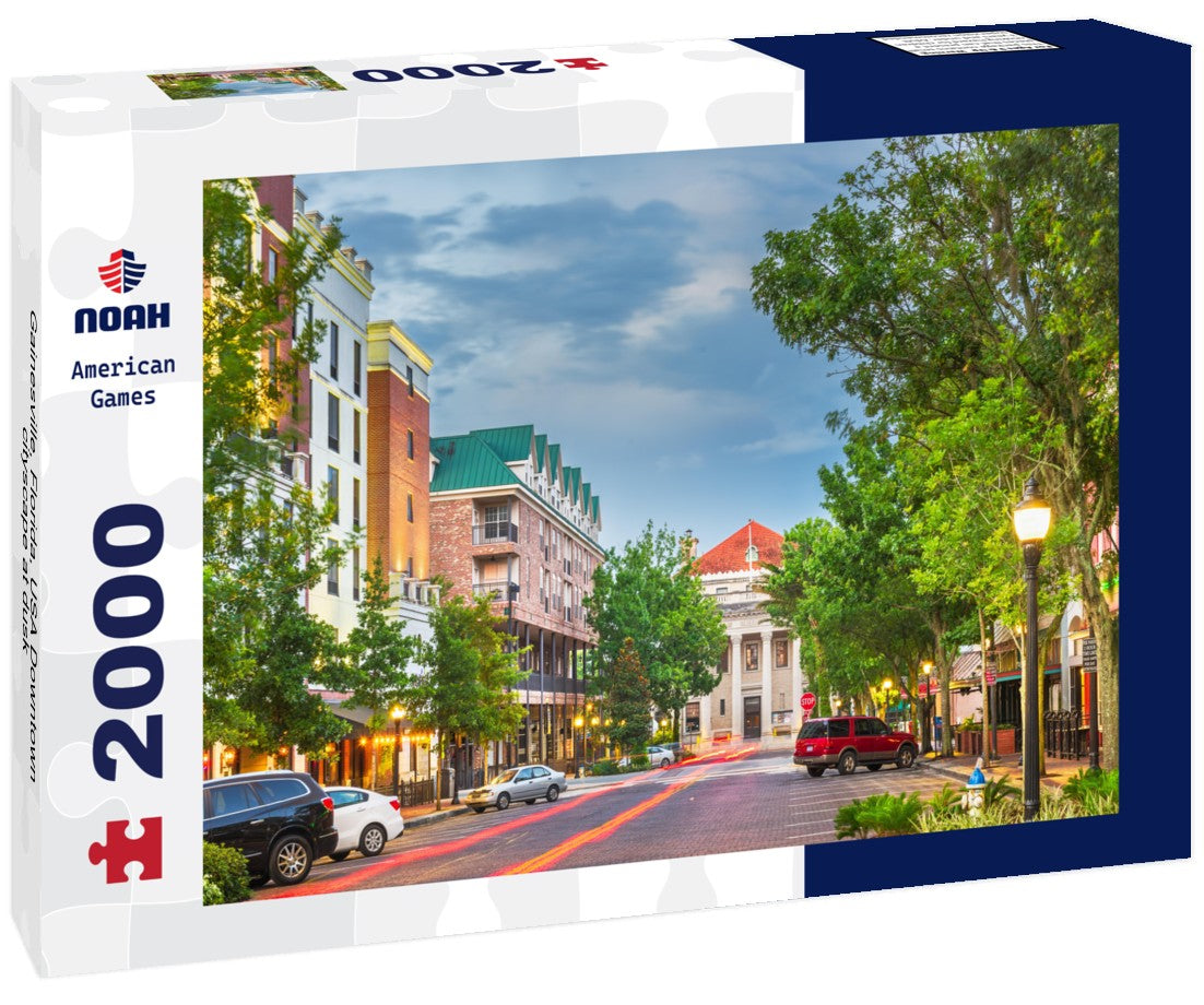 Gainesville, Florida, USA Downtown cityscape at dusk 2000pc Puzzle