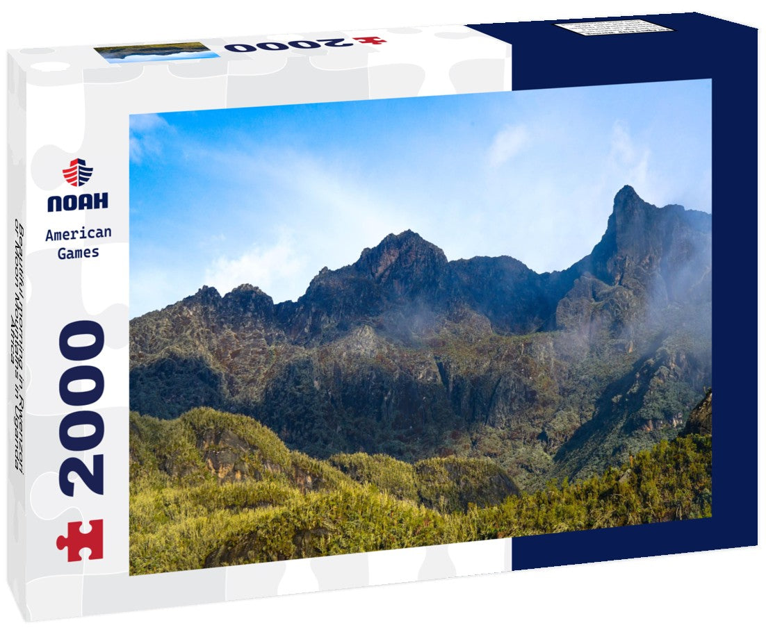 Noah Jigsaw Puzzle Beautiful morning in Rwenzori or Moon Mountains in Uganda, Africa 2000 pieces