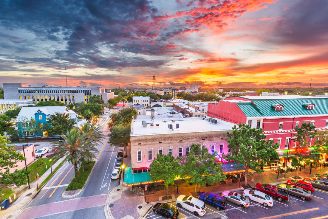 Gainesville, Florida, USA downtown cityscape at dusk 2000pc Puzzle