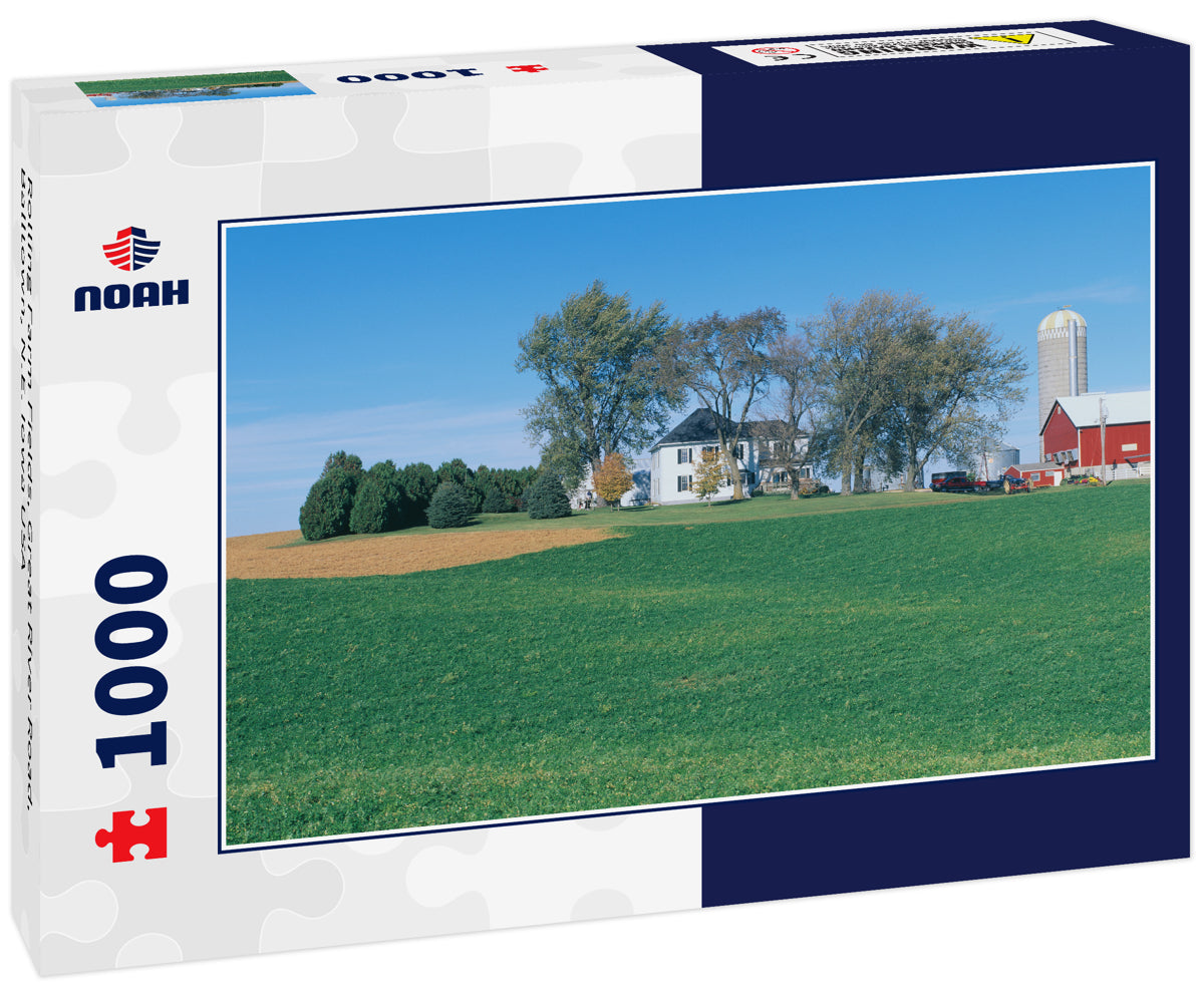 Rolling Farm Fields, Great River Road, Balltown, N.E. Iowa USA