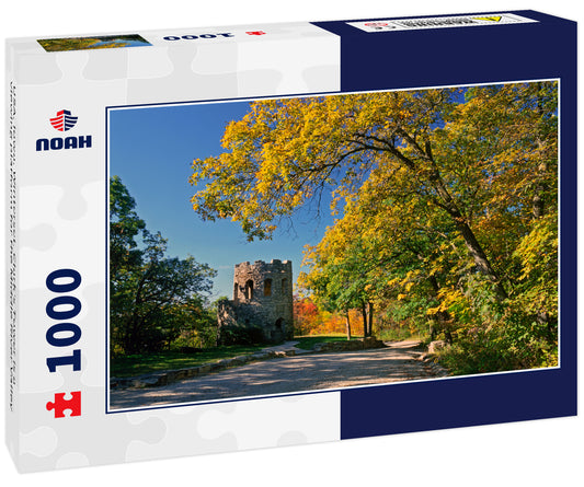 USA, Iowa, Winterset. Clark's Tower is a viewing platform for the Middle River Valley