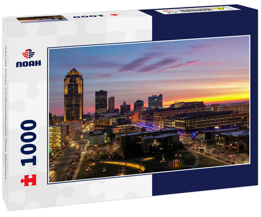 Aerial View of Downtown Des Moines