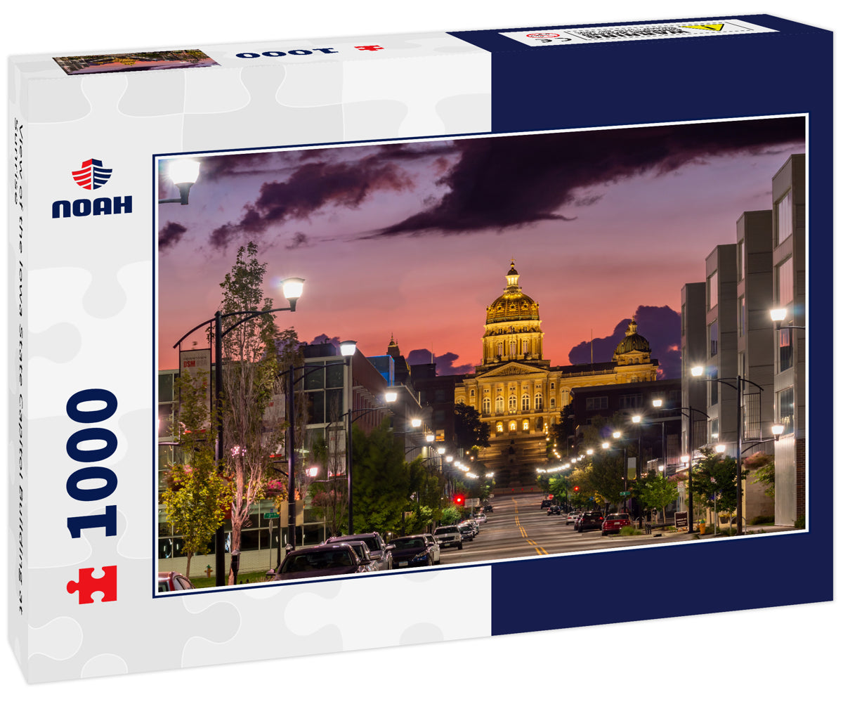View of the Iowa State Capitol Building at Sunrise