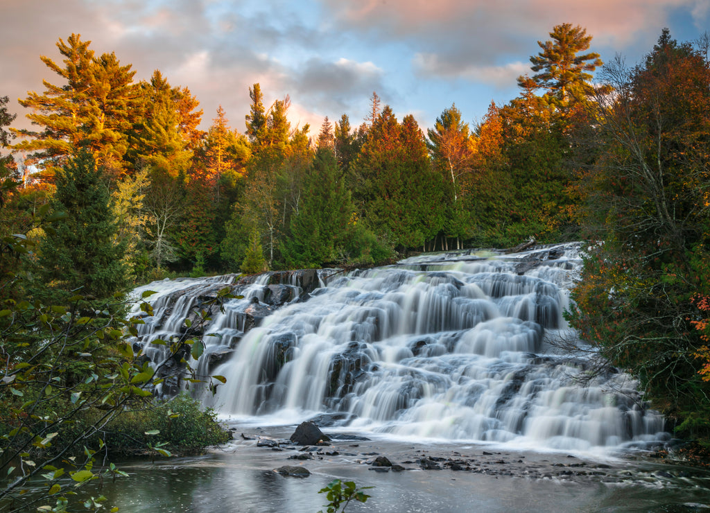 Bond falls near Paulding in Michigan Upper peninsula