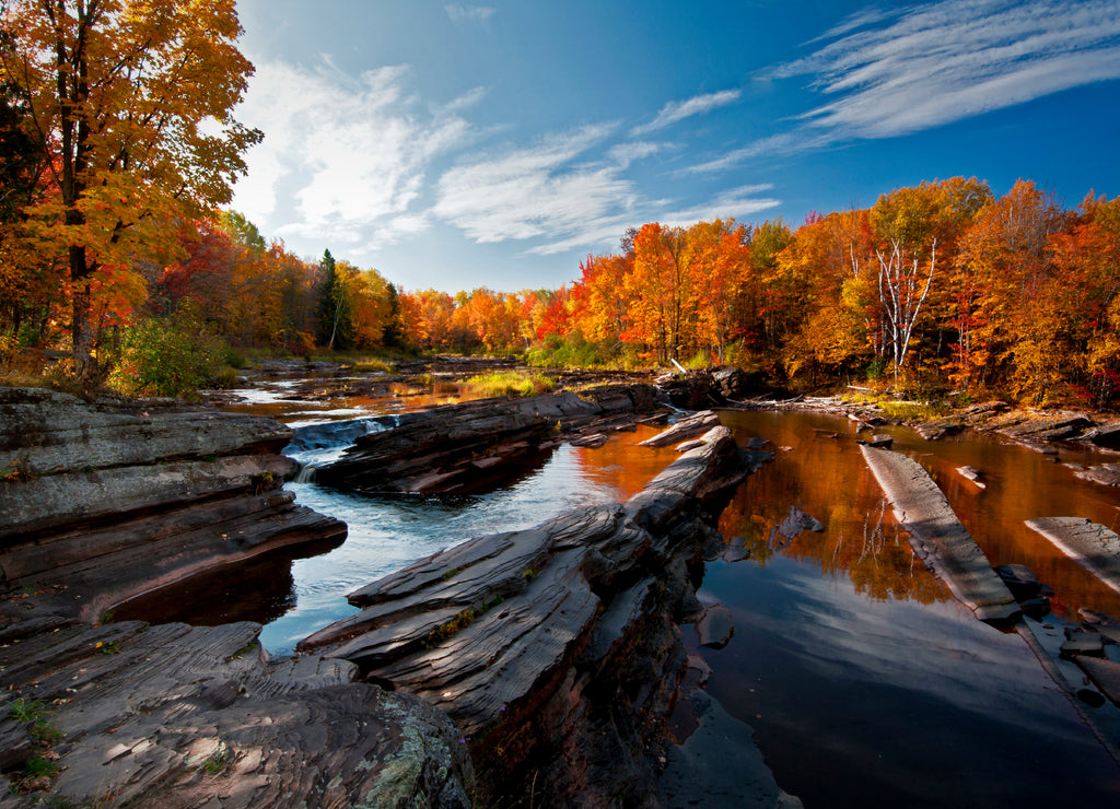 Bonanza Falls on the Big Iron River in Michigan's Upper Peninsula