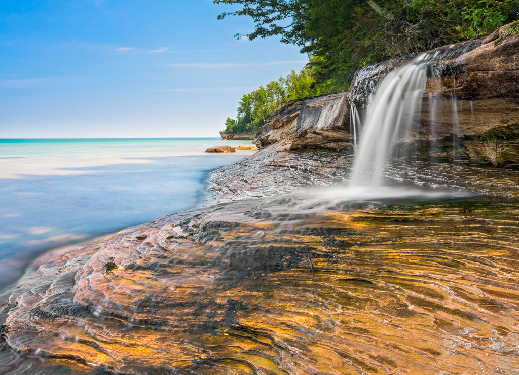 Elliot Falls, Miners Beach, Pictured Rocks National Lakeshore, Michigan