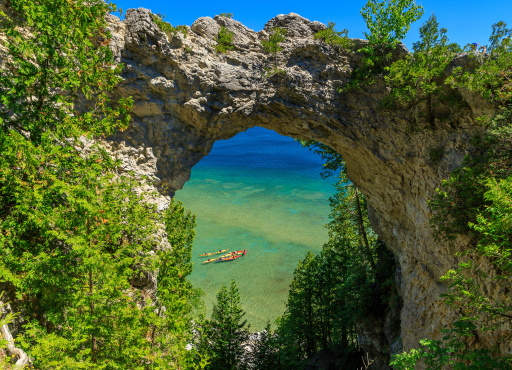 Arch Rock at Mackinac Island, Michigan