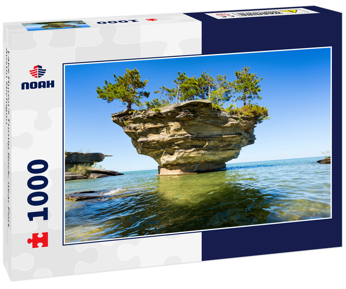 Lake Huron's Turnip Rock, near Port Austin Michigan