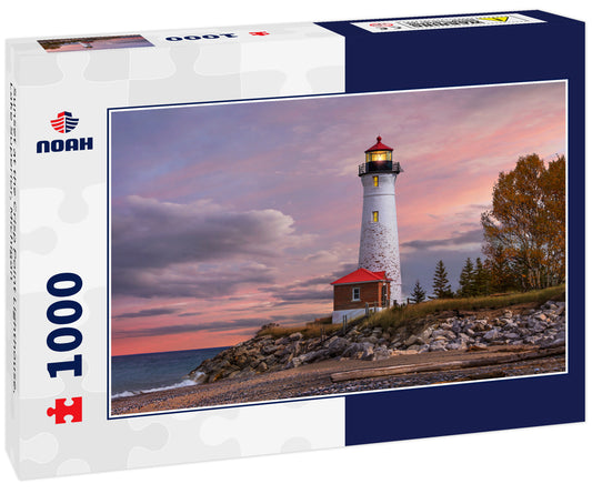 Sunset at the Crisp Point Lighthouse, Lake Superior, Michigan