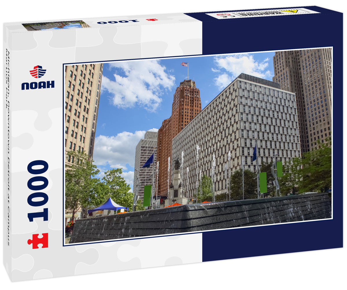 Michigan, Downtown Detroit at Campus Martius Park