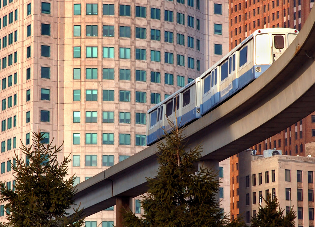 Downtown transit, Detroit Michigan