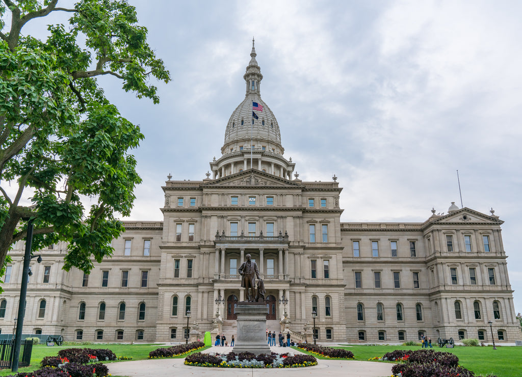 Exterior of the Michigan State Capitol Building in Lansing