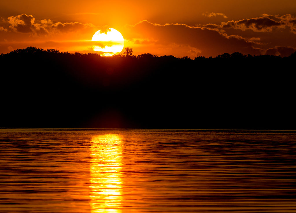 Sunset on Grand Traverse Bay, Michigan