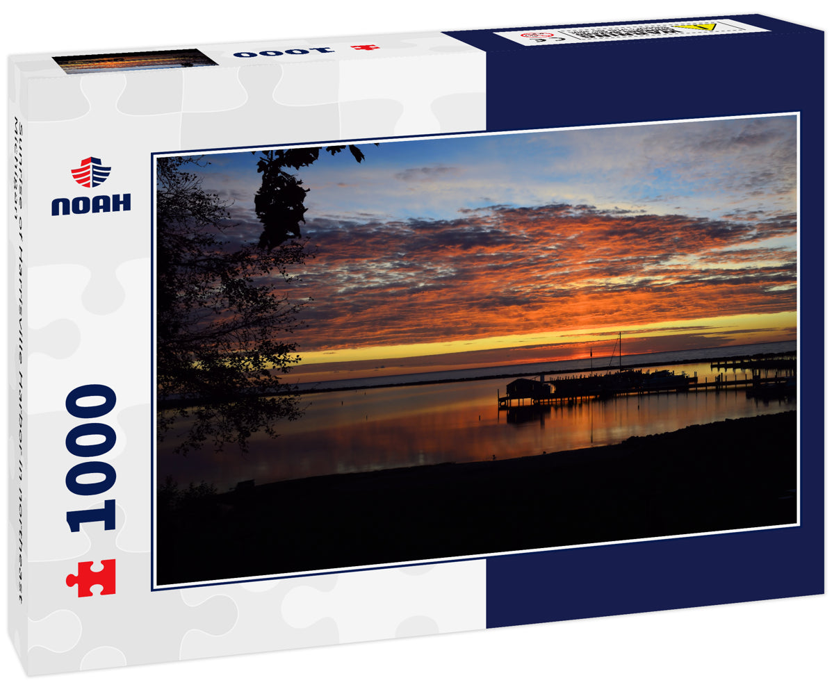 Sunrise of Harrisville Harbor in northeast Michigan