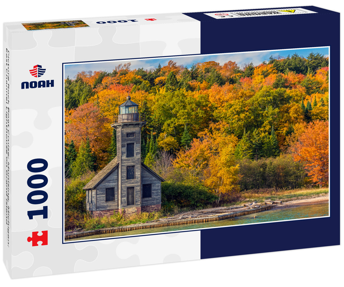 Picture Rock Boat Cruise; Munising, Michigan; East Channel Lighthouse on Grand Island