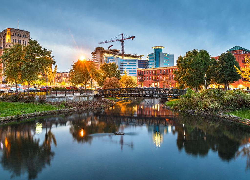 Kalamazoo, Michigan, USA Skyline