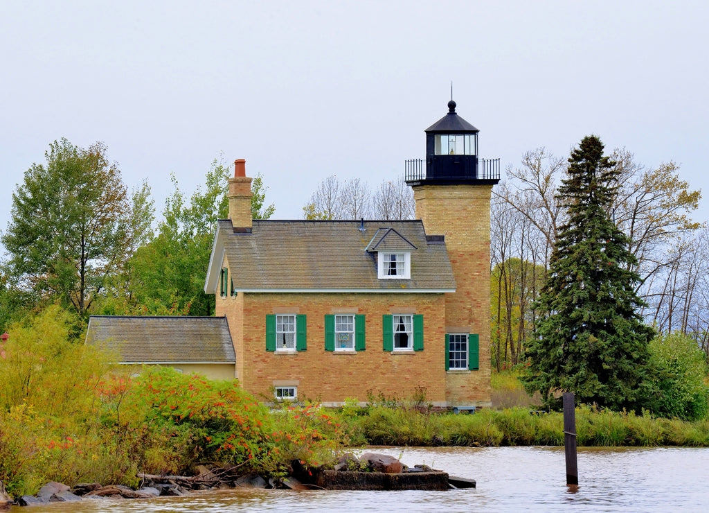 Ontonagon Lighthouse On Lake Superior By the Ontonagon River, Ontonagon, Michigan