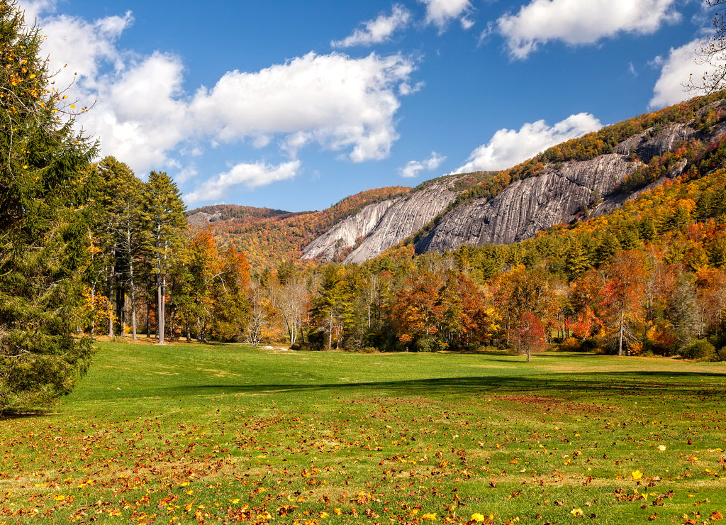 Mountain Range in Autumn in North Carolina