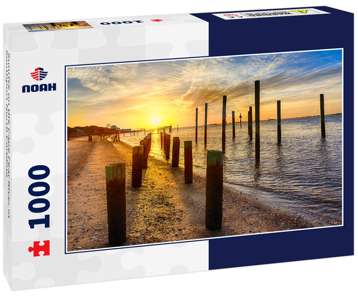 Sunrise on the Cape Fear River in Southport North Carolina