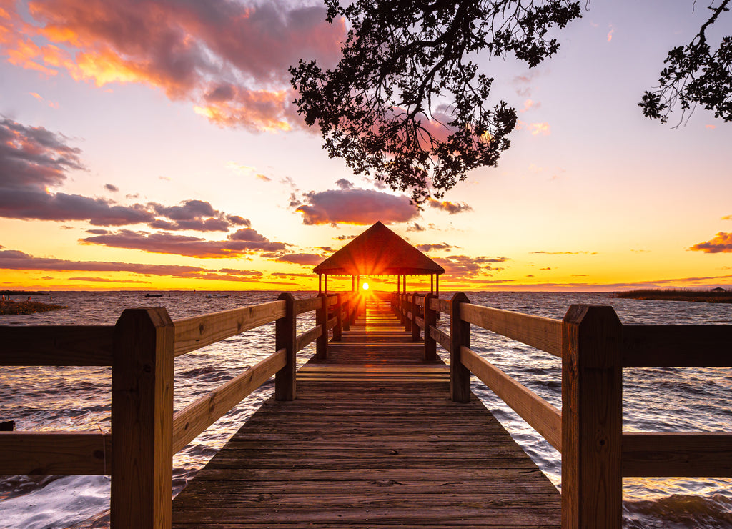 Sunset view from Historic Corolla Park in Corolla , North Carolina