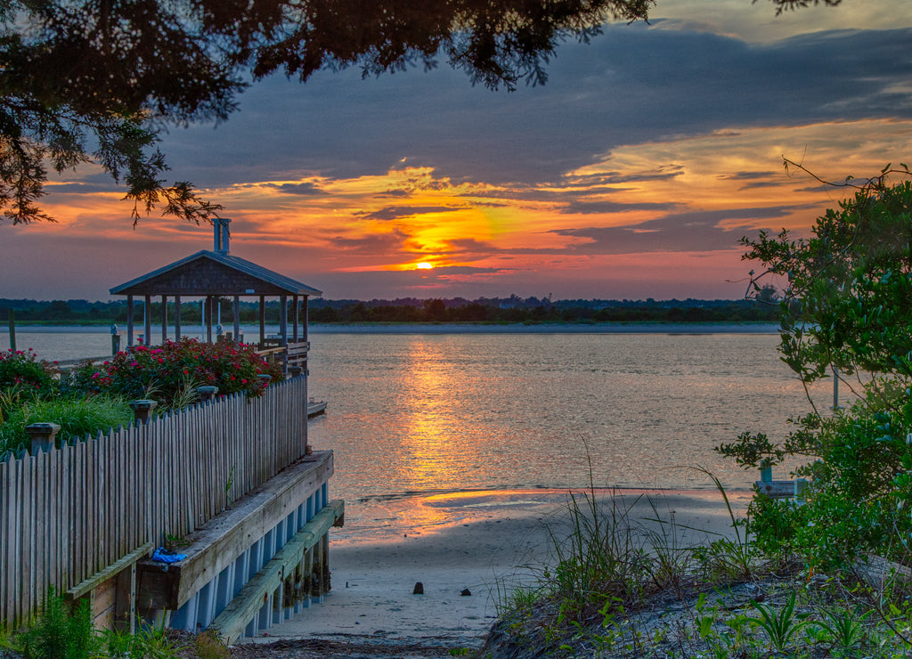 Sound Side Sunset North Carolina