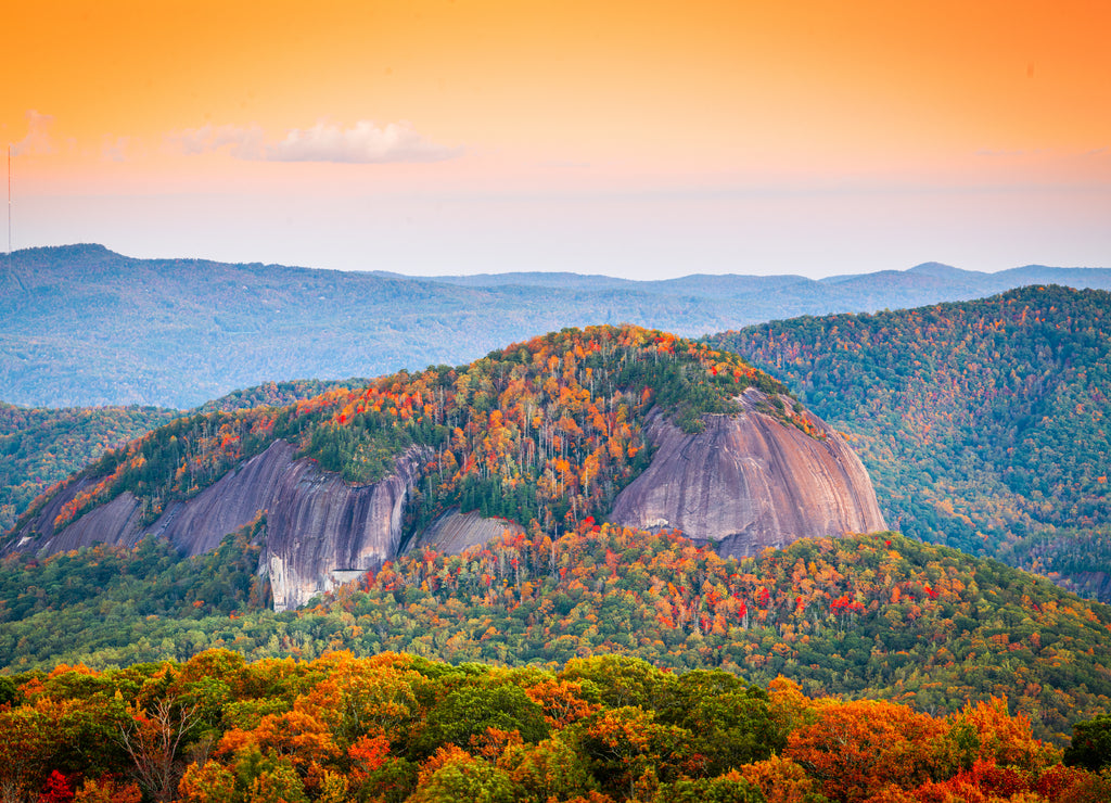 Pisgah National Forest, North Carolina, USA at Looking Glass Rock