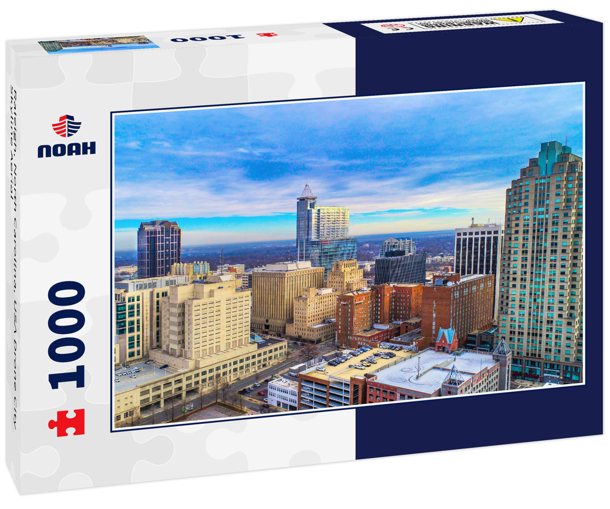 Raleigh, North Carolina, USA Drone City Skyline Aerial