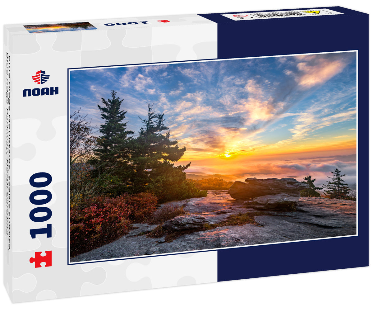 Blue Ridge Mountains, scenic sunrise, Blue ridge Parkway, North Carolina