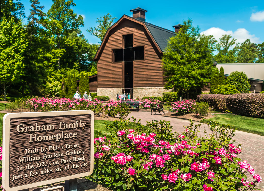 Charlotte, North Carolina April 2019 - at billy graham public library on sunny day