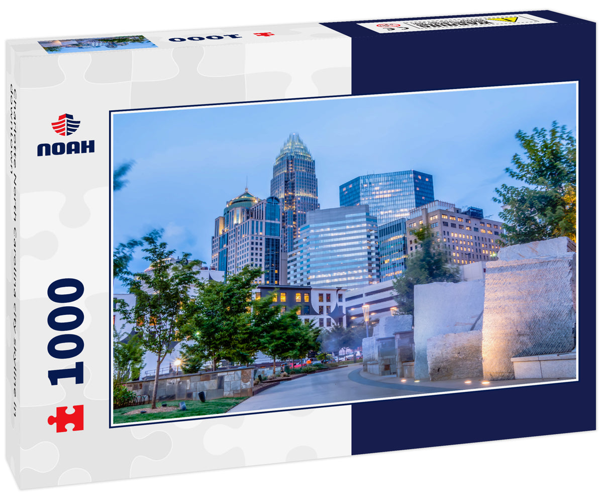 Charlotte North Carolina city skyline in downtown