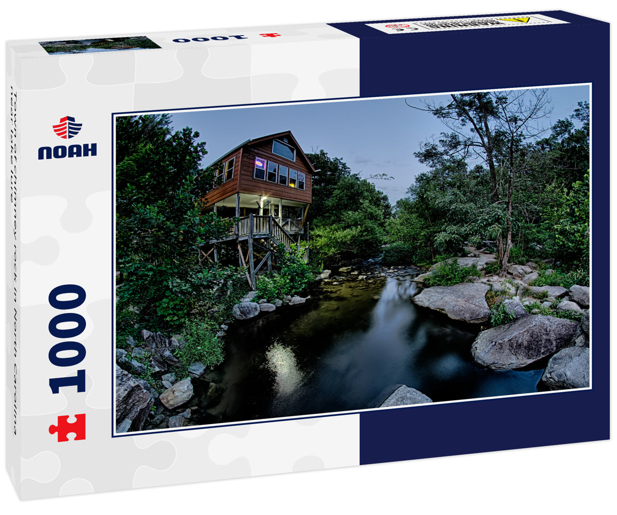 Town of chimney rock in North Carolina near lake lure