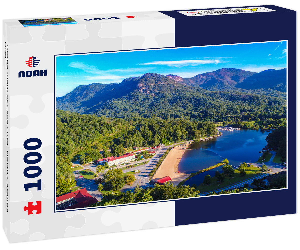 Drone View of Lake Lure, North Carolina, USA