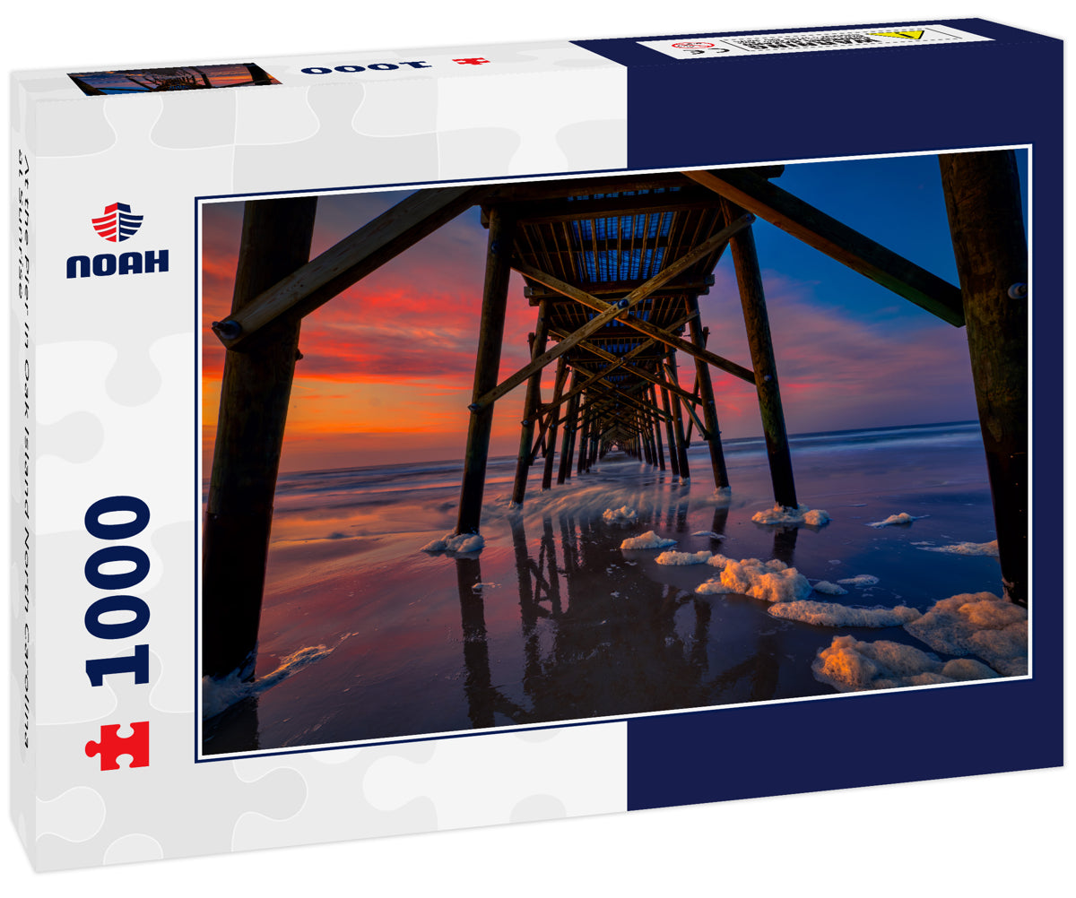 At the Pier in Oak Island North Carolina at Sunrise