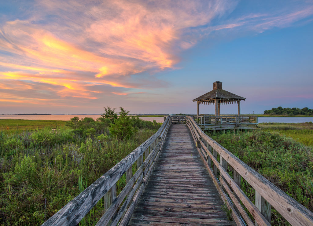 Gazebo Walkway Oak Island North Carolina