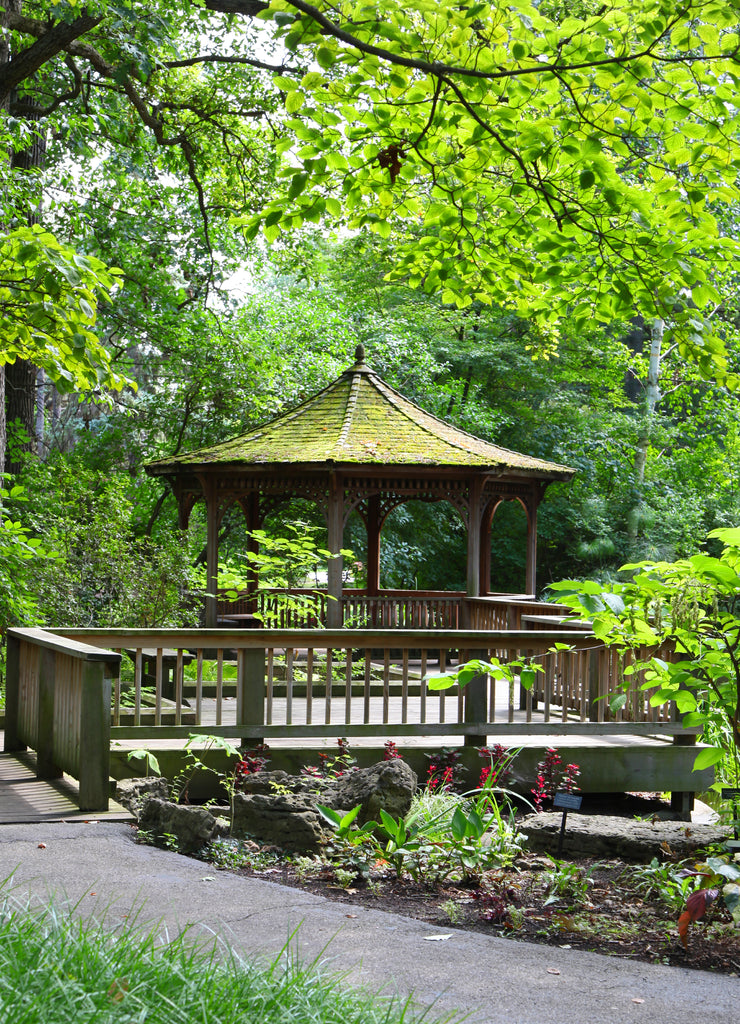 Gazebo in Toledo botanical gardens, Ohio