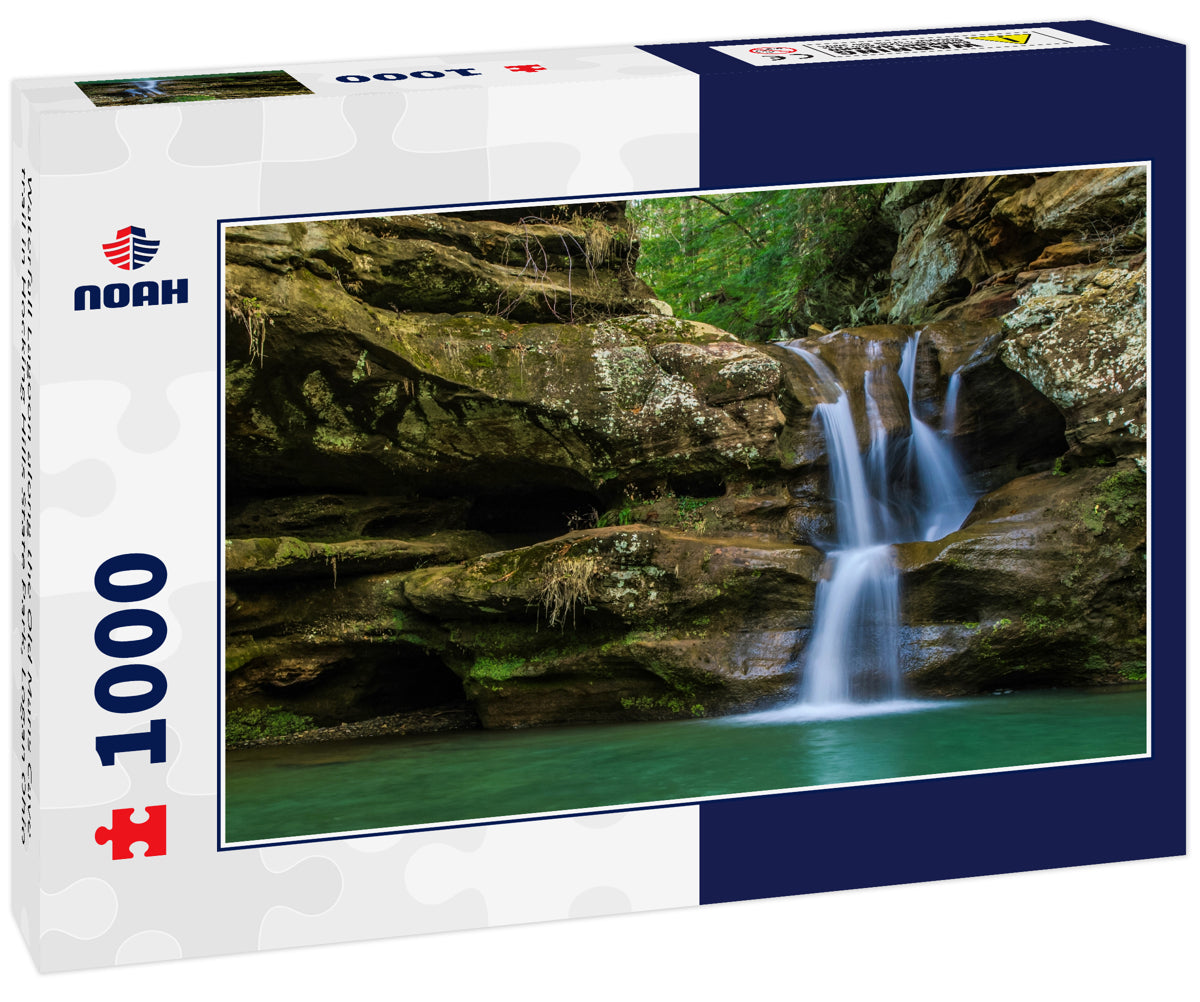 Waterfall Lagoon along the Old Mans Cave trail in Hocking Hills State Park, Logan Ohio