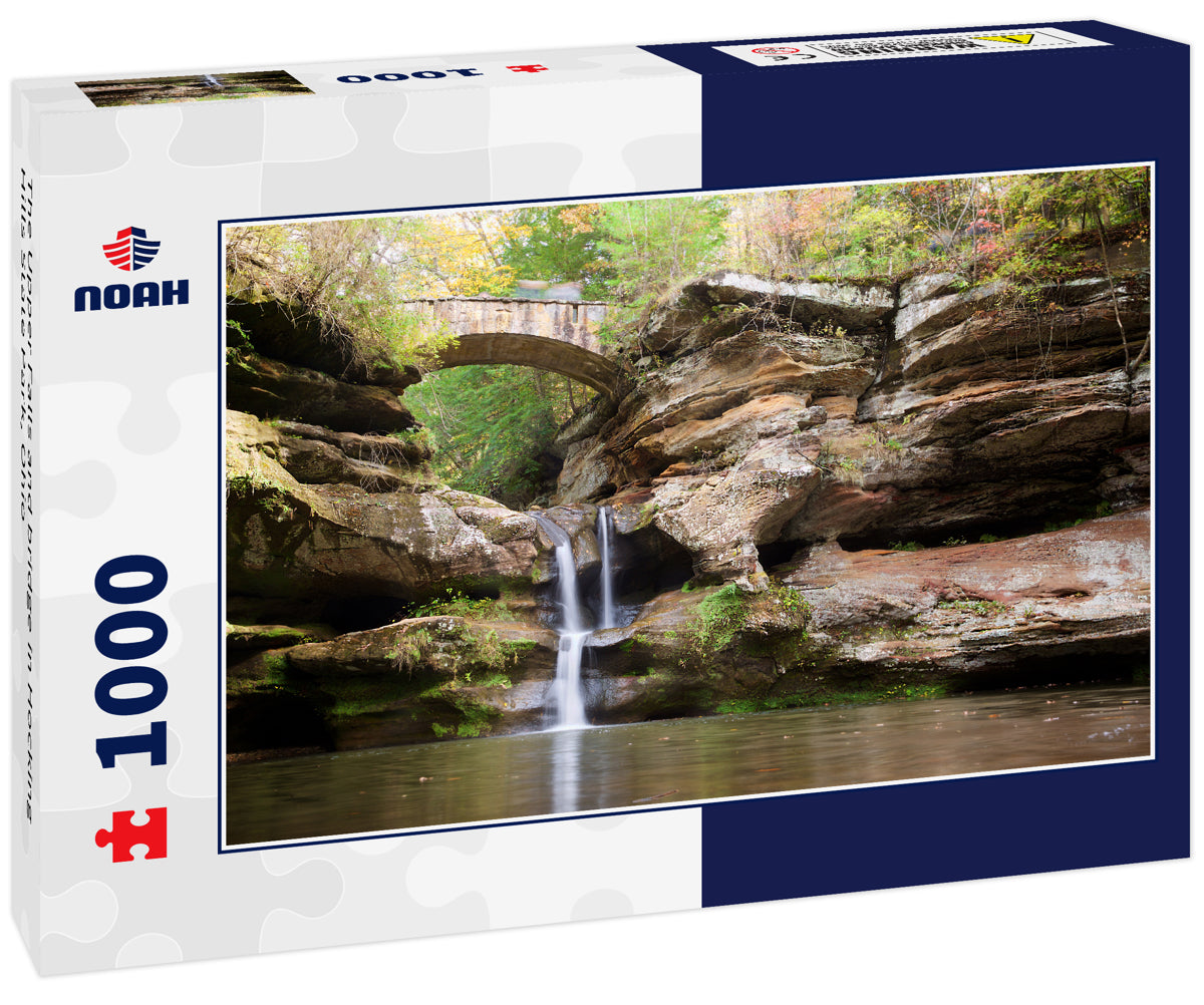 The Upper Falls and bridge in Hocking Hills State Park, Ohio