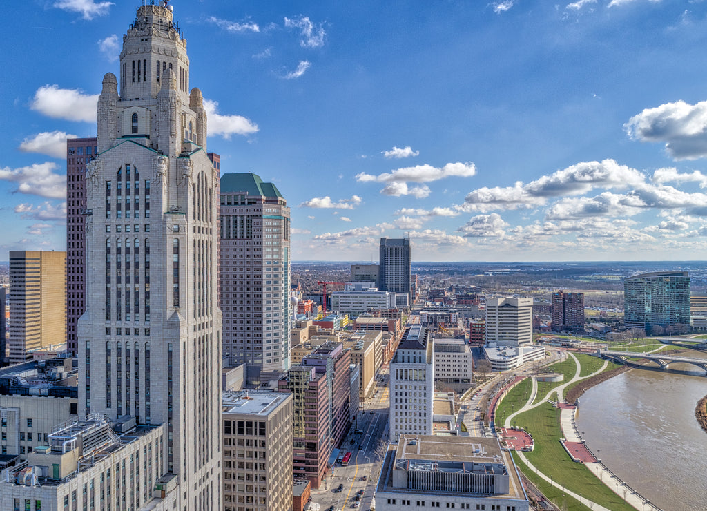 LeVeque Tower Downtown Columbus Scioto River, Ohio