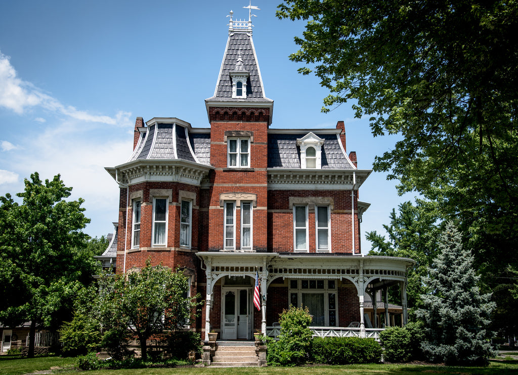 Victorian home and buildings in Ohio