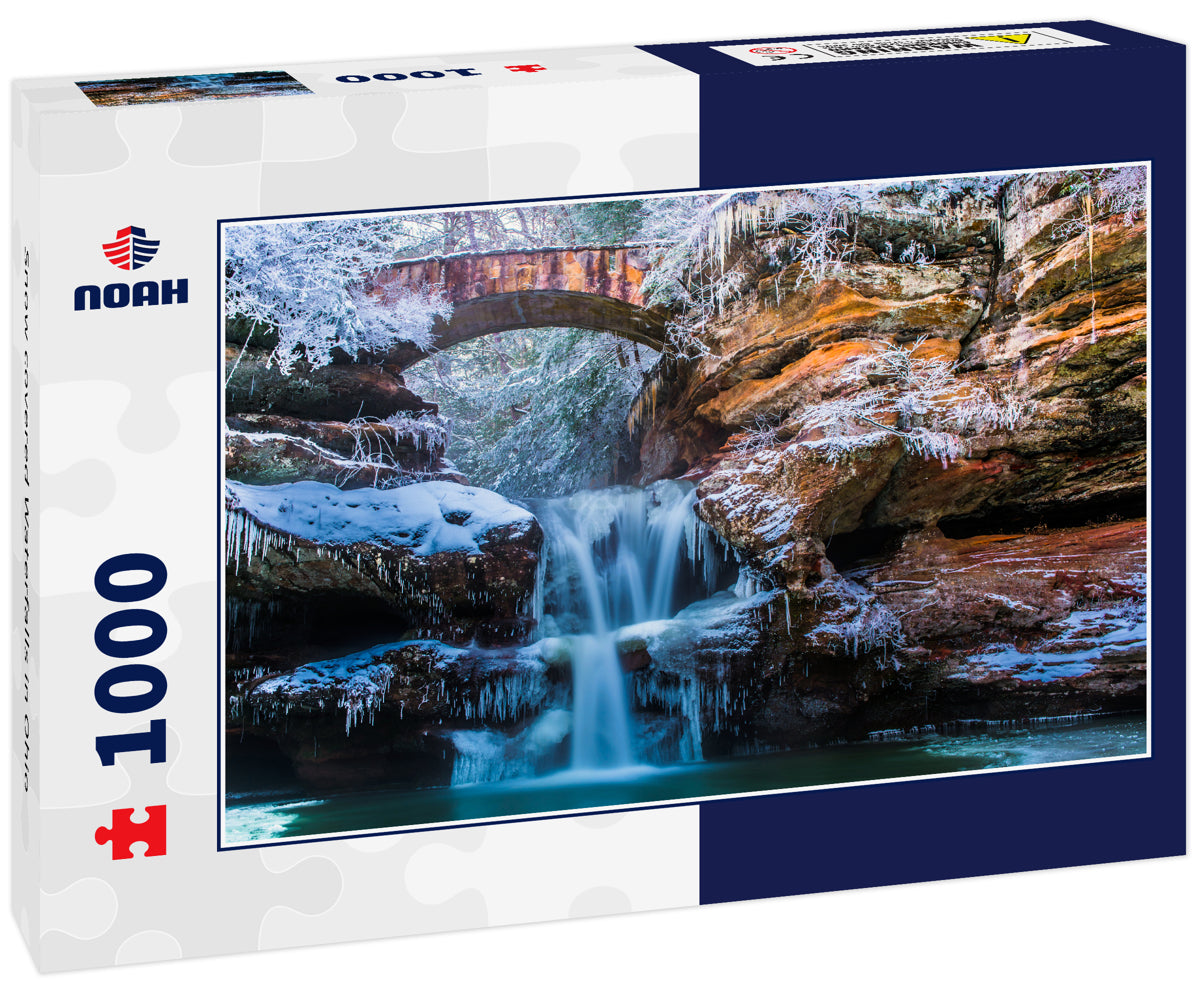 Snow covered Waterfalls in Ohio