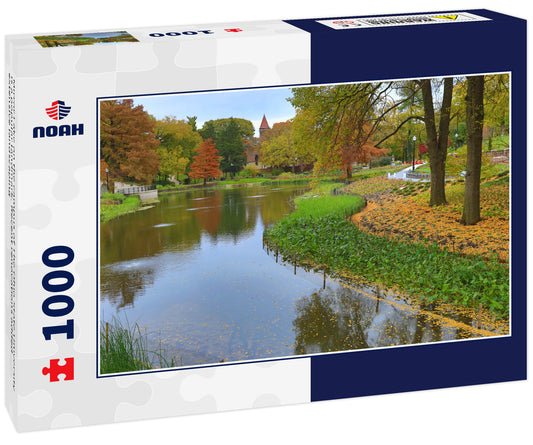 Mirror Lake on the campus of The Ohio State University is a popular landmark. Recent renovations added extensive landscaping