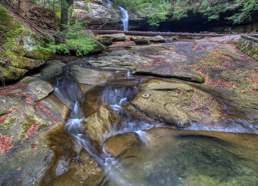 Hocking Hills Ohio Waterfall Landscape